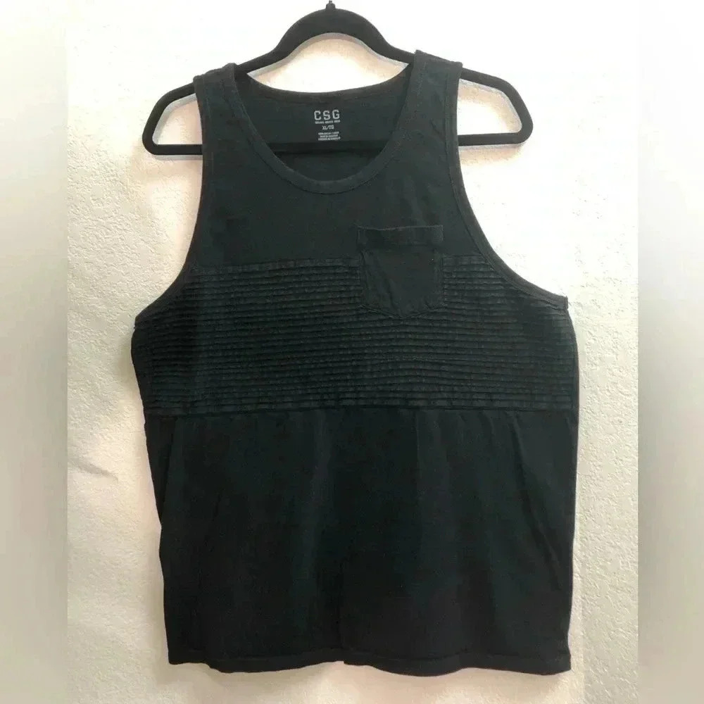 CSG Mens Black Tank Top XL